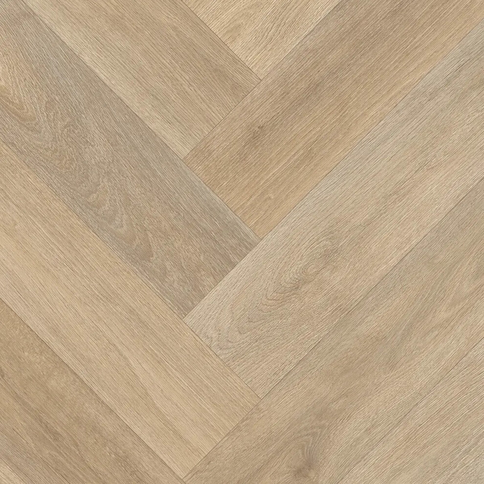 Mega Flooring Uk (5M(16'4") X 3M(9'9")-15Mâ², Ramsey) Herringbone Effect Vinyl Flooring For Bathroom, Livingroom