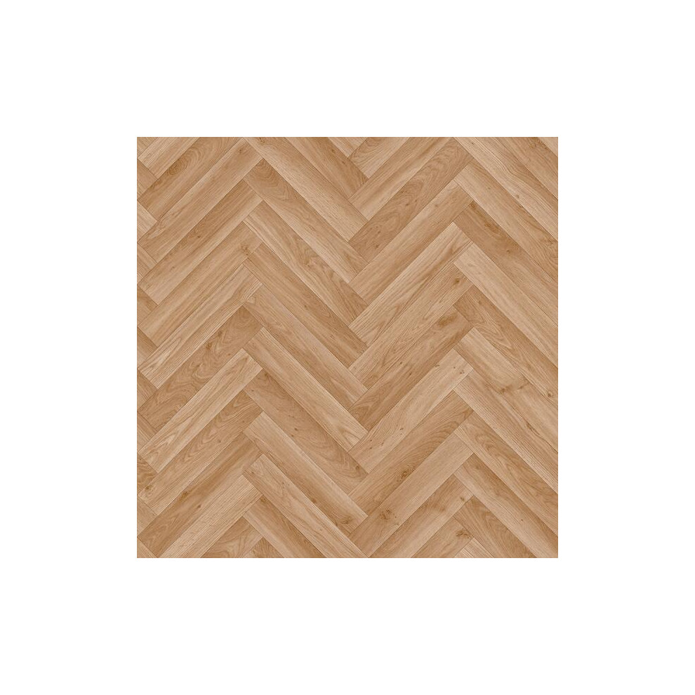 (1M(3'3") X 3M(9'9")-3Mâ², Aran) Herringbone Effect Vinyl Flooring For Bathroom, Livingroom 9501727841842