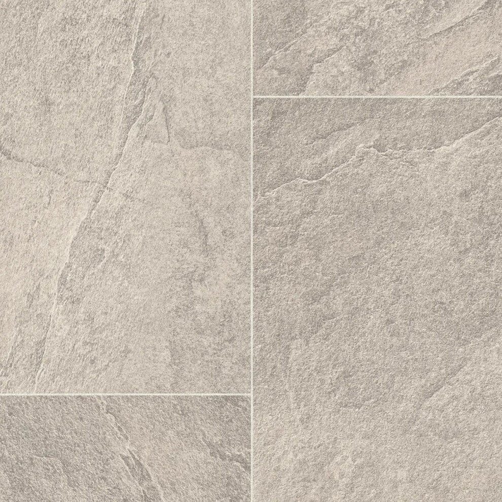 Mega Flooring Uk (3M(9'9") X 2M(6'6")-6Mâ², Sepia) Stone Effect Vinyl Flooring For Bathroom, Livingroom