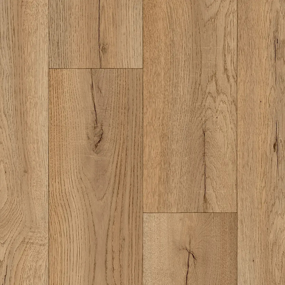 Mega Flooring Uk (2M(6'6") X 4M(13'1")-8Mâ², Isabelline) Wood Effect Vinyl Flooring For Bathroom, Livingroom