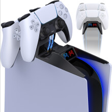 (FC100 - No RGB) Dual Quick Charger for PS5 Controllers Wireless Dualsense Controller Charging Dock