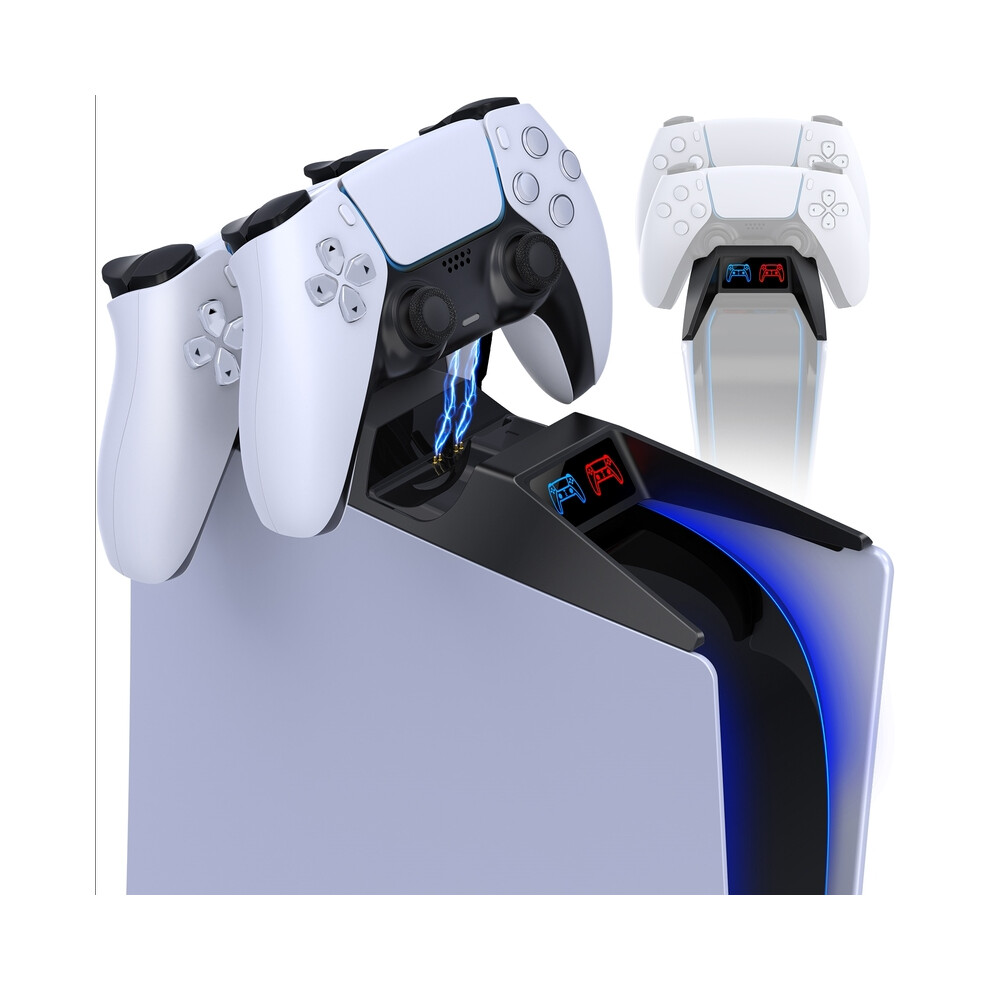 (Fc100 - No Rgb) Dual Quick Charger For Ps5 Controllers Wireless Dualsense Controller Charging Dock 9319708977660