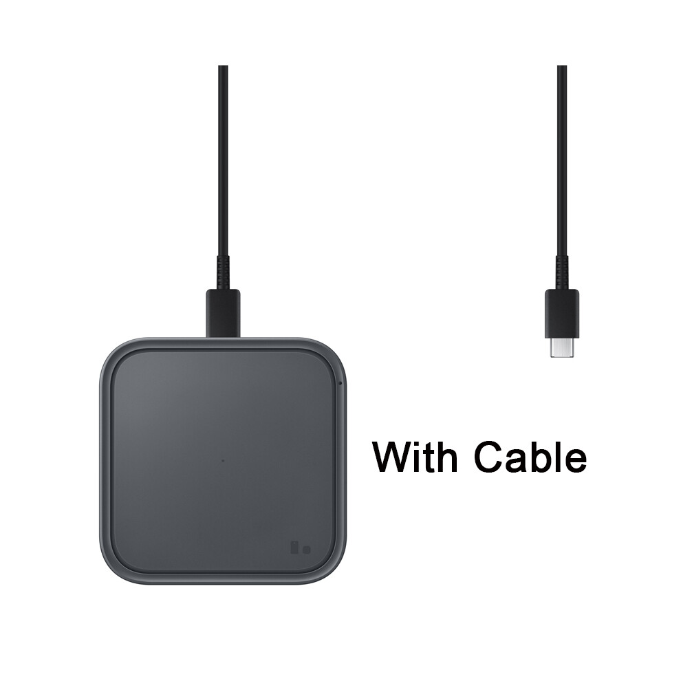 ( With Cable)Samsung Fast Wireless Charger 15W Qi Pad Galaxy Z Fold Flip 3 4 S23 S22 S21 Ultra Black 9319708983319