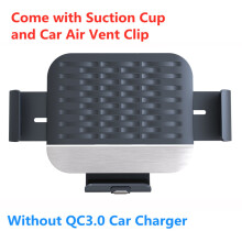 (C NO Caricabatterie per auto) Schermo pieghevole 15W Caricabatterie per auto wireless Supporto per