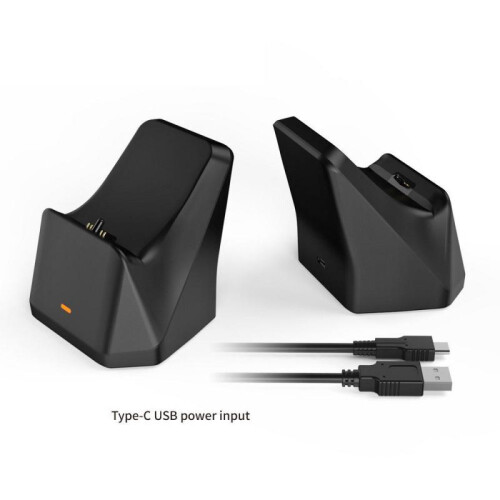 (Zwart) Draadloze controller USB2.0 Type-C oplaadstation snellader voor PS5 gamecontroller enkel