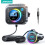 (Black)Bluetooth 5.3 FM/AUX Bluetooth Car Adapter,【Air Vent Installation & Bass Boost】3 1