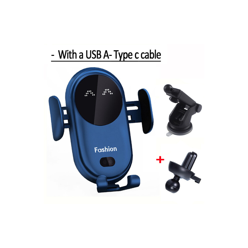 ( Sucker) 15W Wireless Car Charger Car Phone Holder Iphone 13 12Pro Max 11 11Pro X Xr Xsmax 8 Blue 9319708987706