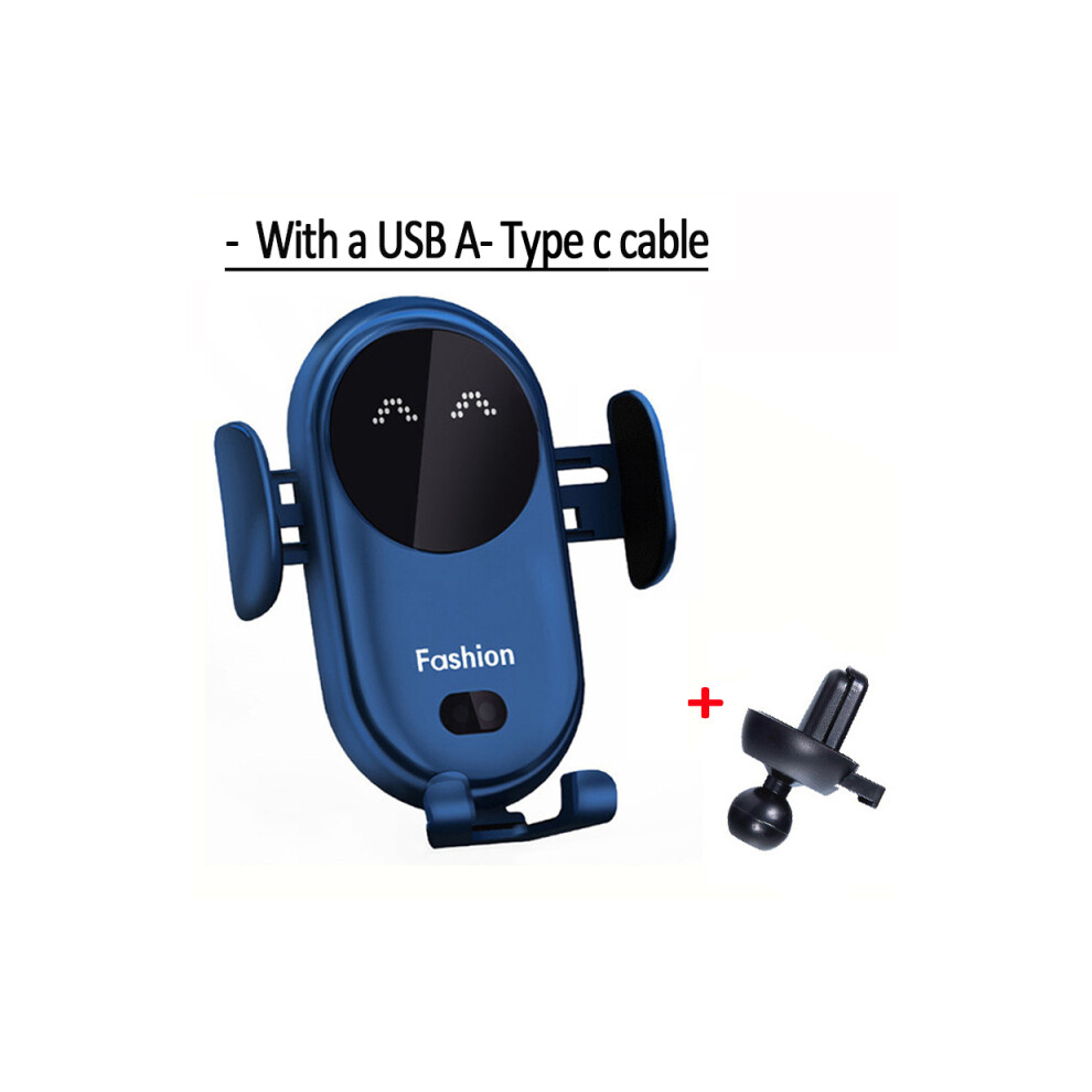 ( Standard) 15W Car Charger Car Phone Holder Iphone 13 12Pro Max 11 11Pro X Xr Xsmax 8 7 Plus Blue 9319708987690