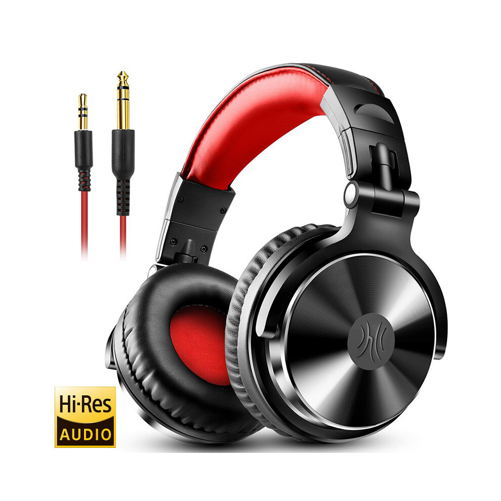 (Red) Oneodio Over Ear Headphone Hifi Studio Dj Headphone Wi Display Music Gaming Headphone Red 9319708993714