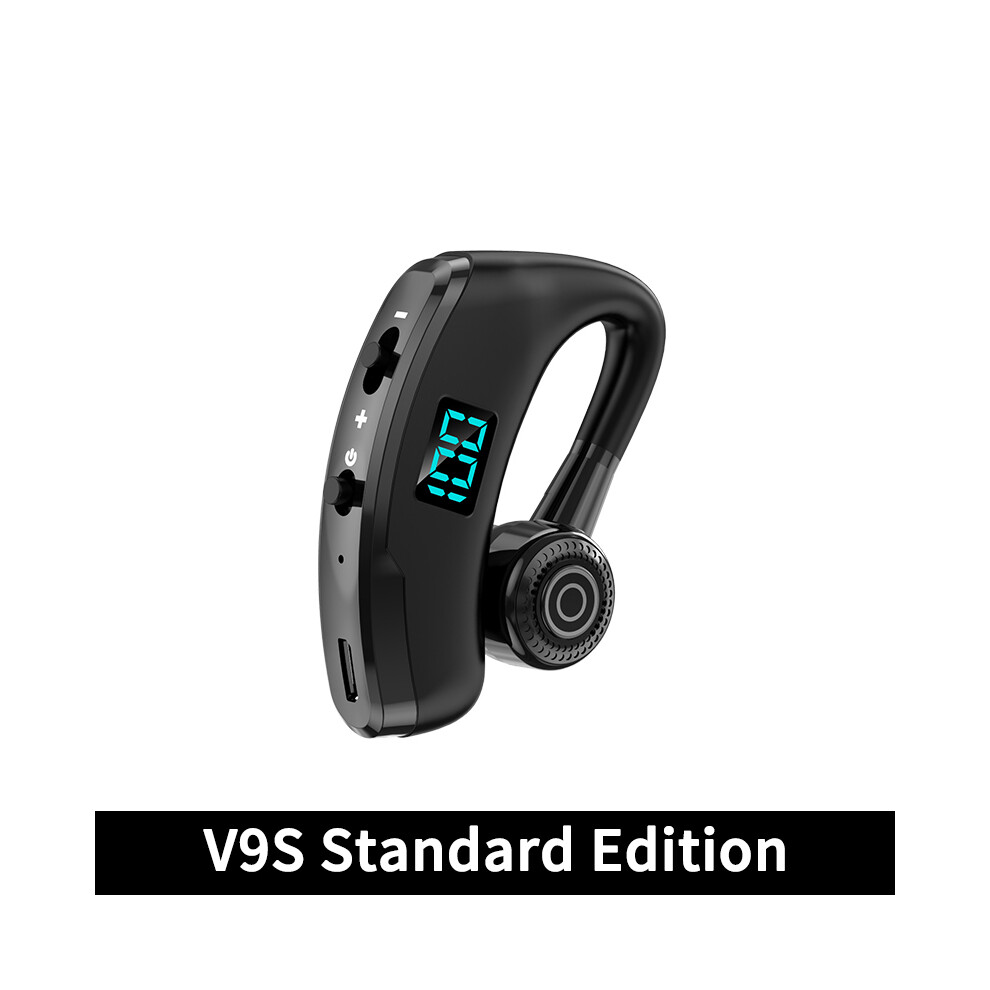 (V9s-)V8s/V9s Headphone Bluetooth 5.0 Business Handsfree Wireless Headphone Stereo Waterproof Black 9319708996739