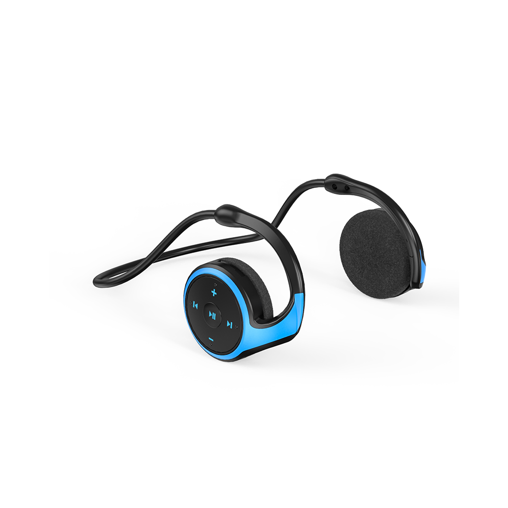 (Blue)A23 Tooth Headphone Mp3 Player Fm Radio 10H Tooth Headphone Comfortable Tooth Headphone Blue 9319708002744