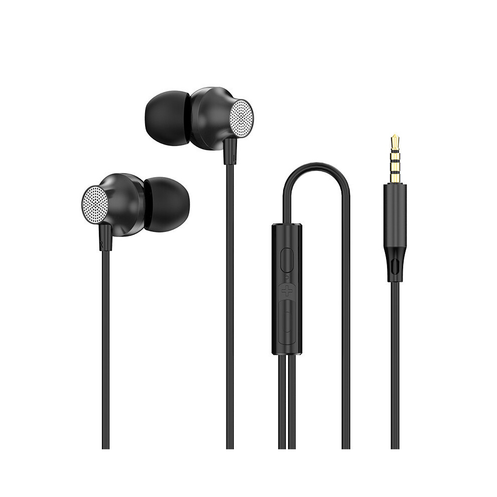 (3.5Mm ) Wired Headphones With Microphone Mic 3.5 Stereo Earphones With Bass Headphones Subwoofer Black 9319708003758