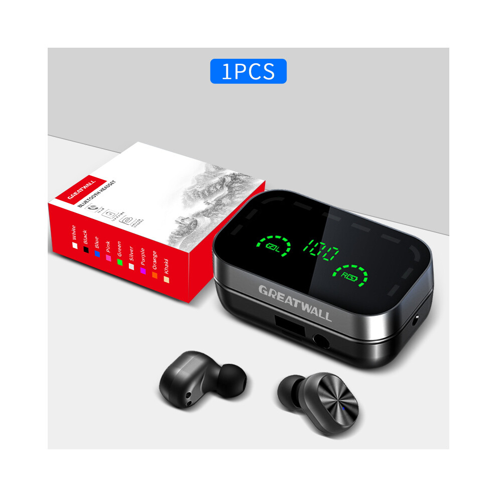 (1Pc)Greatwall Bluetooth Headphones Wireless Earbuds In-Ear Earbuds With Charging Case 9319708009767