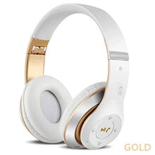 (White Gold)Wireless Bluetooth Headphone Noise Canceling Bluetooth Headphone Foldable Handsfree Headphone