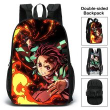 (14) Zaino per la scuola elementare Demon Slayer per ragazzi e ragazze Cosplay Kimetsu no Yaiba Kamado