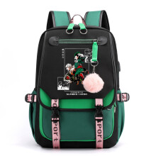 (Grigio)Anime Academia Bakugo Katsuki Deku Cosplay Zaino Borsa a tracolla per studenti e scuola Borsa