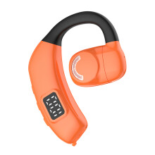 (Orange) Wireless Earbuds Over Ear Hooks Headset, 180 Swivel Arm, Ultra Long