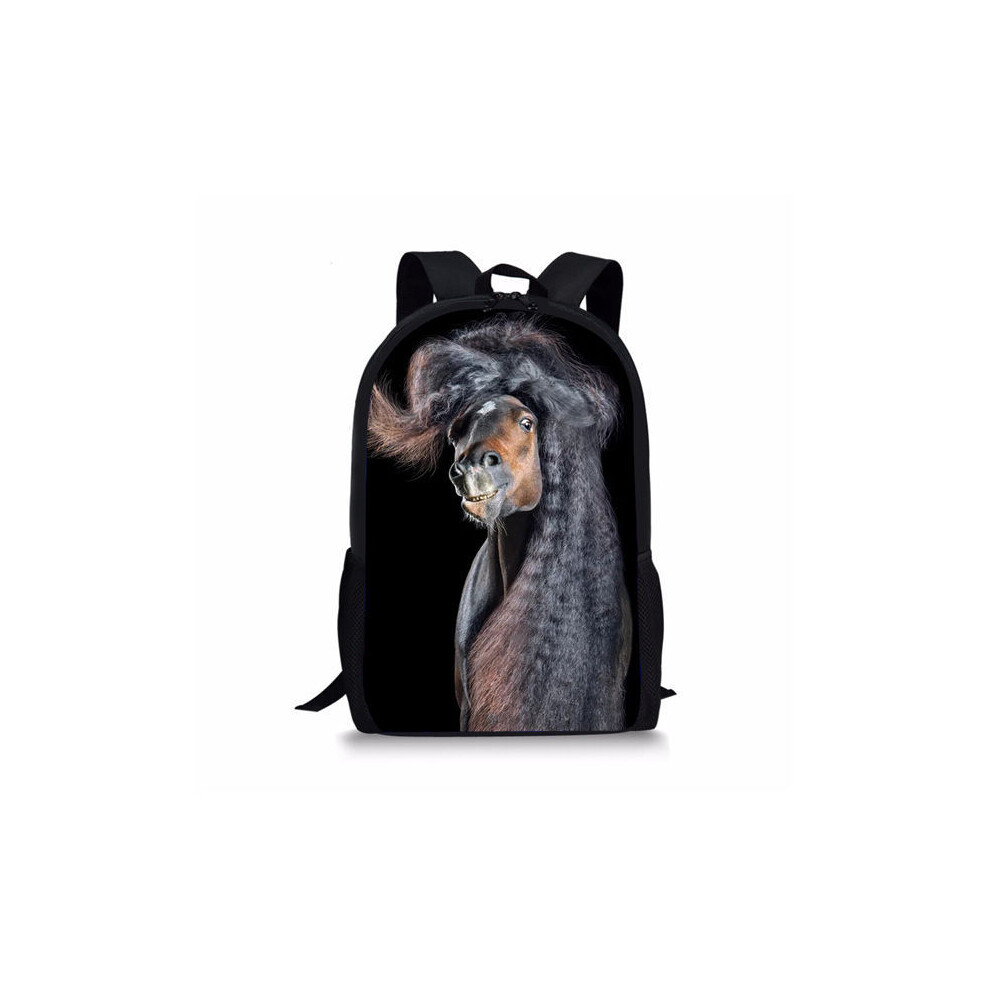 (CDGX1499C)HaoYun Friesian Horse Print Pattern School Backpack For Teenage Boys Student Customized-image-OPC-PH7W6NH-NEW