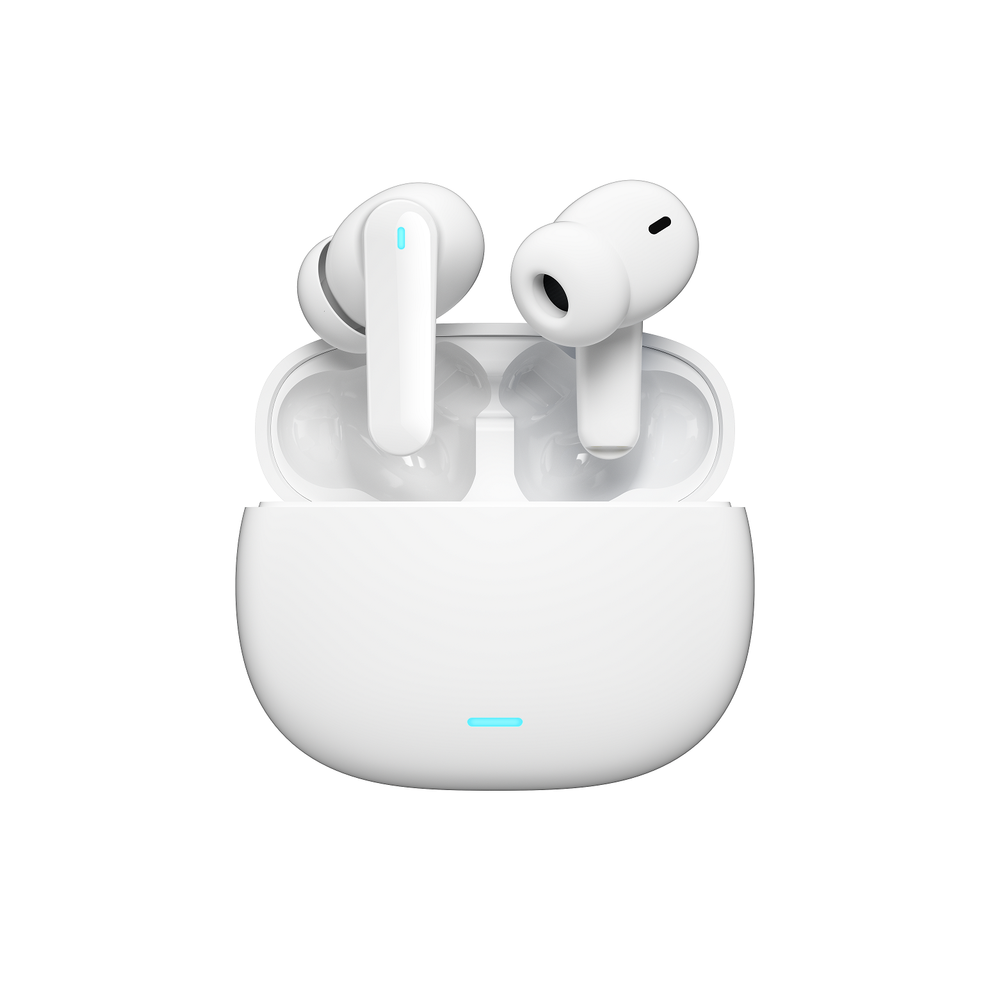 (White)Beatfade T20 Anc Bluetooth 5.3 Active Noise Canceling Enc Hd Call Play Low White 9319708017779