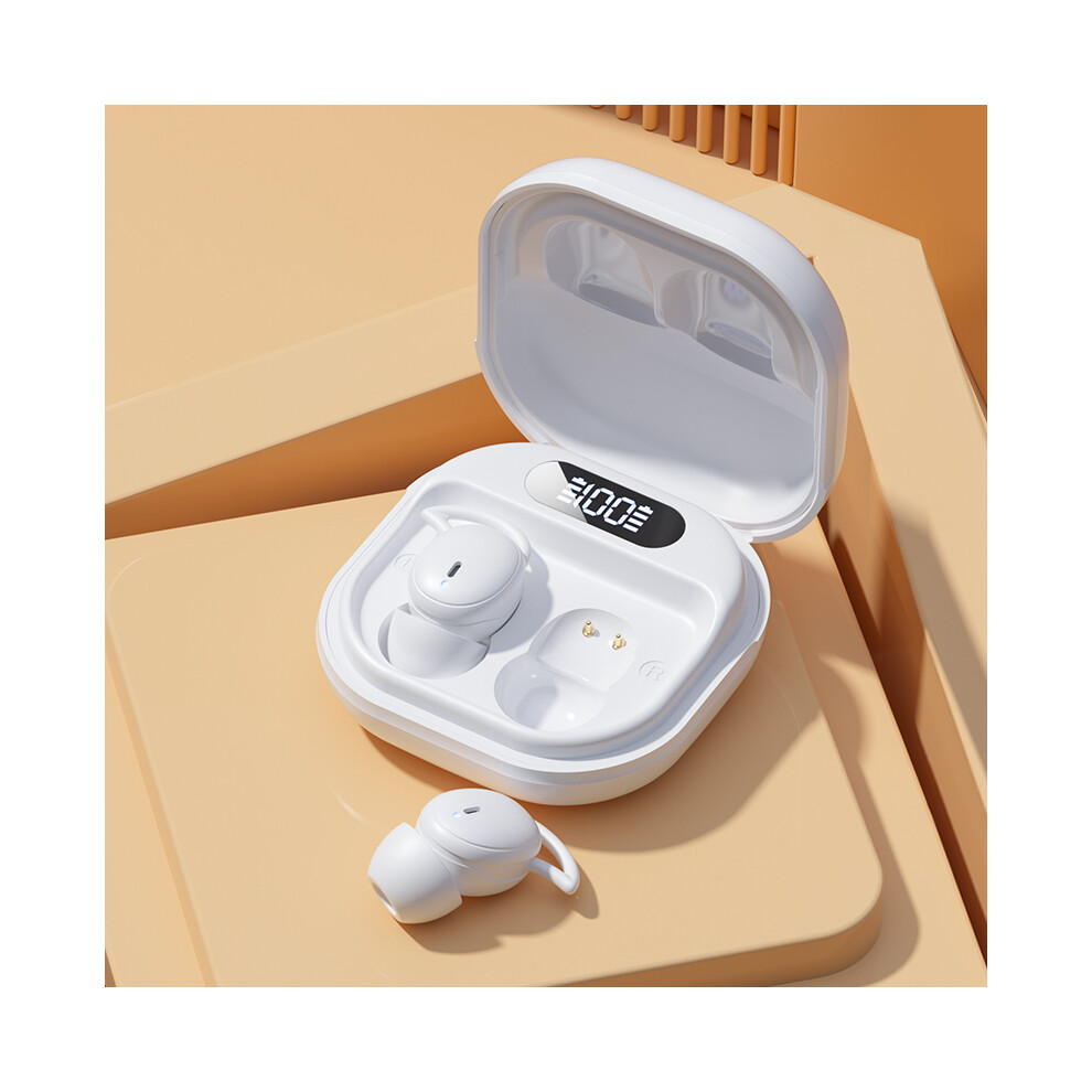 (White)Genai M72 Sleeping Earbuds Wireless Bluetooth 5.4 Headphones Touch Control Headset Hifi White 9319708022735