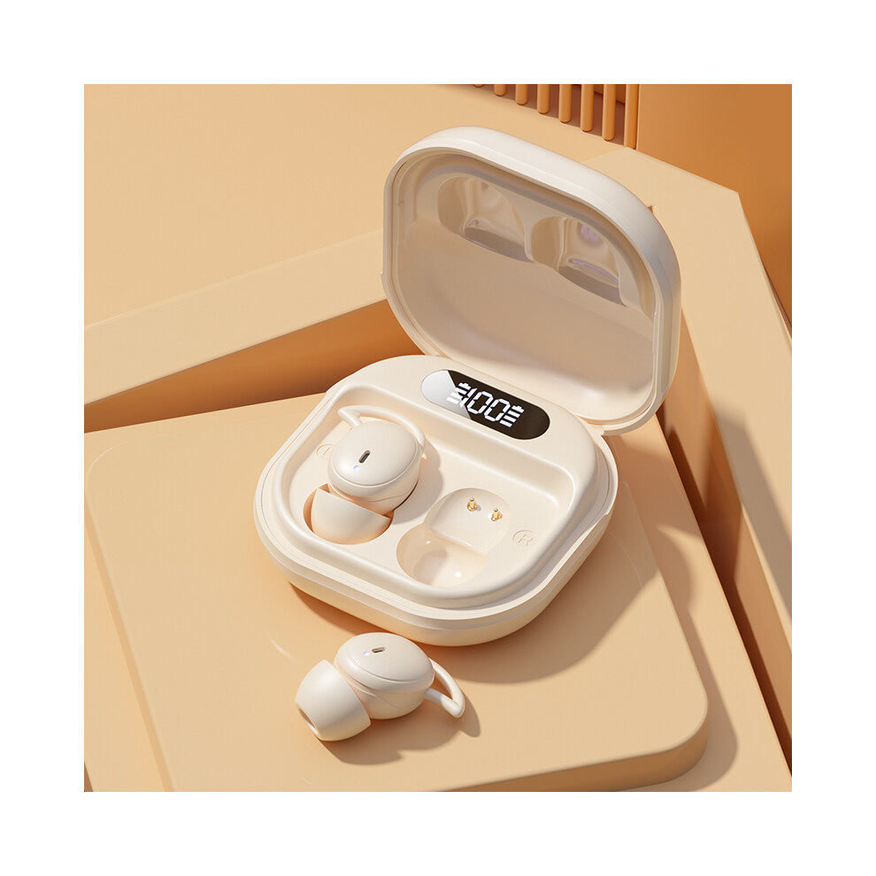 (Beige)Genai M72 Sleeping Earbuds Wireless Bluetooth 5.4 Headphones Touch Control Headset Hifi Sound Beige 9319708022728