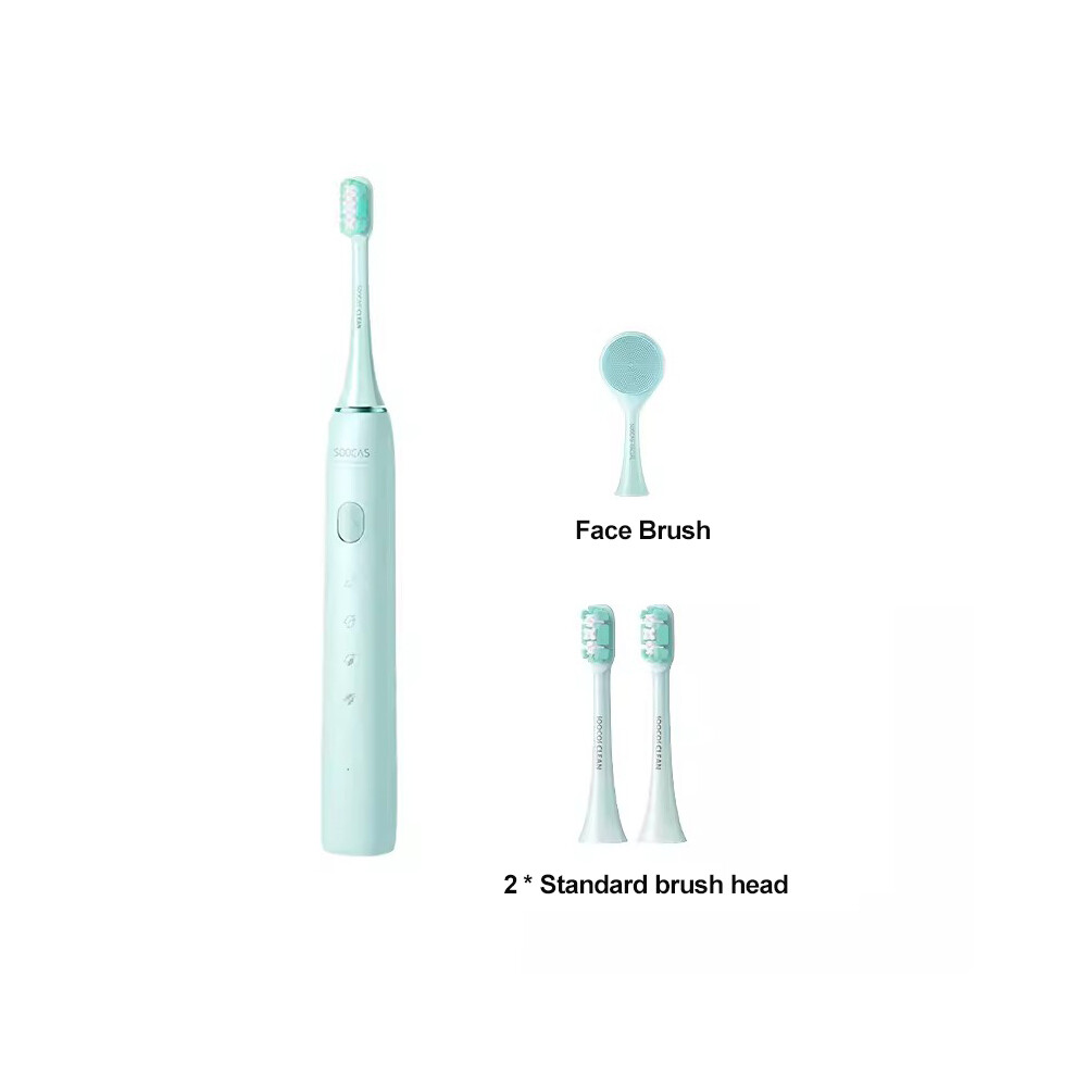 Green/Pink () Soocas Sonic Electric Toothbrush X3u Toothbrush Adult Waterproof Ultrasonic Automatic