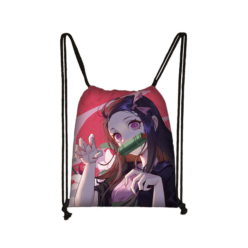 (skdYaibawzr06)Anime Demon Slayer Backpack Women Backpack Kawaii Kimetsu No Yaiba Shoulder Bag Tanjirou-image-OPC-PH7W7W7-NEW