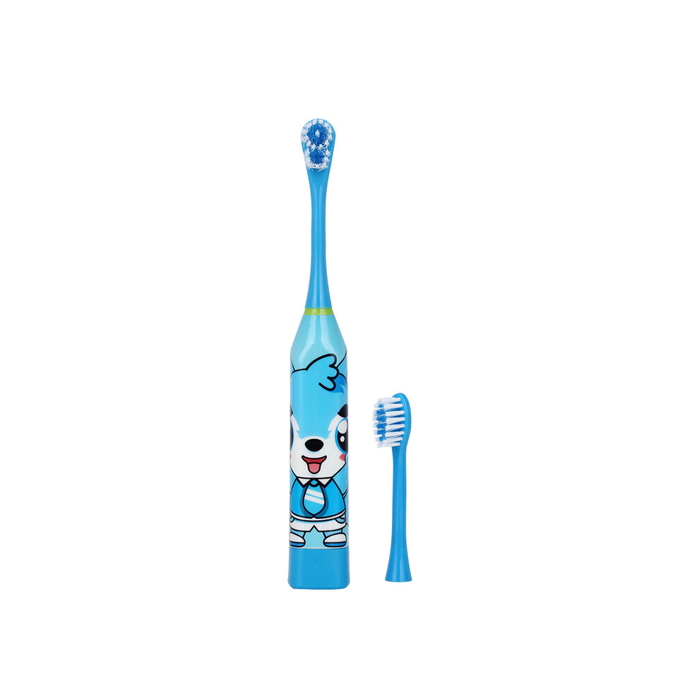 Blue (Blue)Battery Type Children's Sonic Electric Toothbrush Cute Cartoon Teeth Whitening Toothbrush Soft