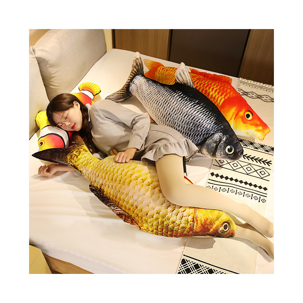 (140cm)1pc 30-120cm 3D Simulation Goldfish Plush Toys Stuffed Plush Animal Carp Plush Creative Sofa-image-OPC-PH7W92H-NEW