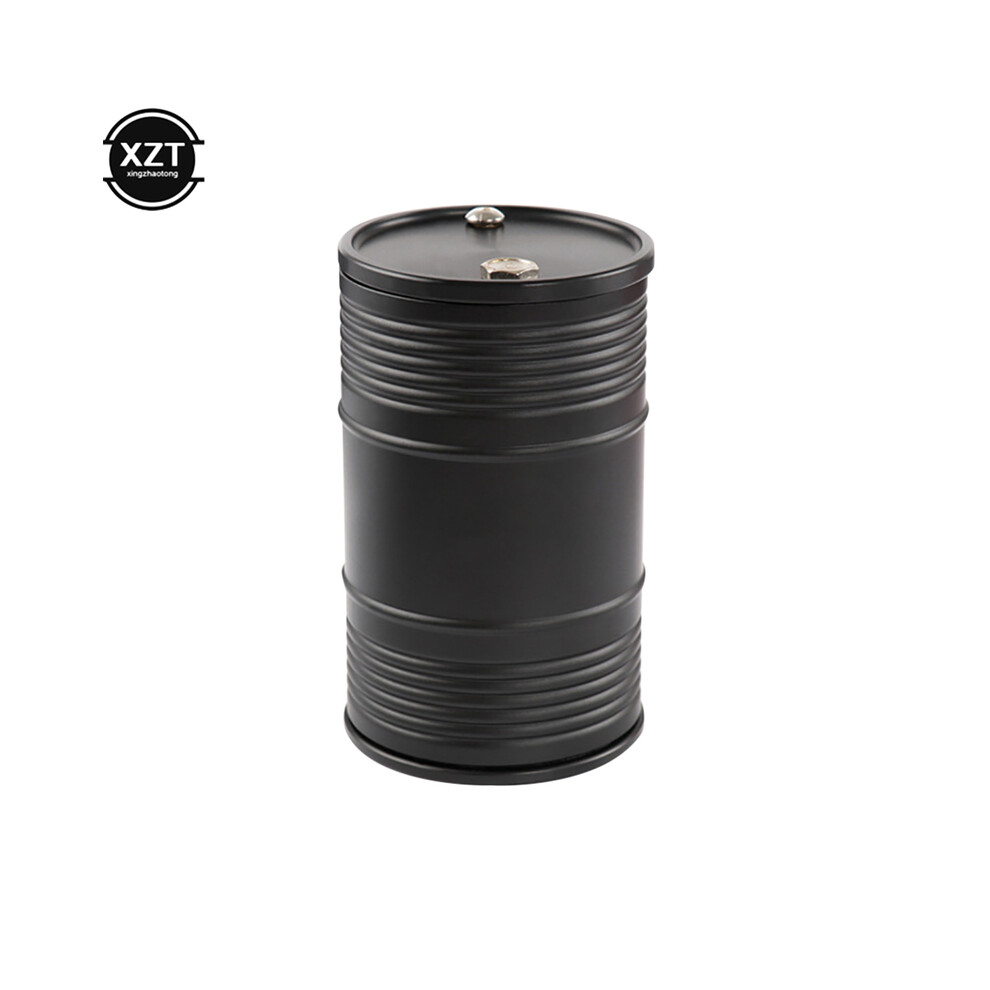 (Black)(Black) Ashtrays Aluminum Alloy Temperature Car Ashtray Portable Car Ashtray Home Office Black 9319708033861