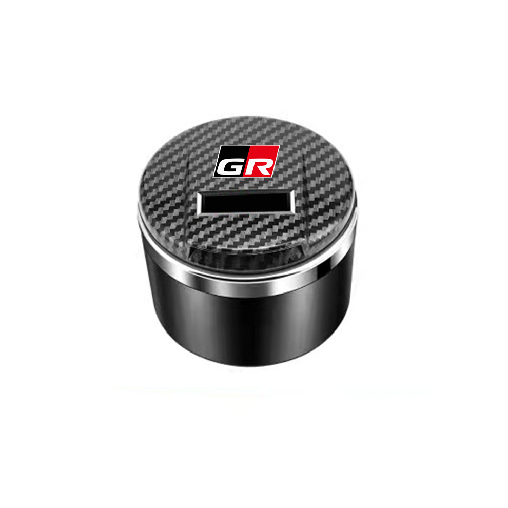 (Black)(Black) Ashtrays Car Led Ashtray Trash Coin Storage Cup Container Car Accessories Toyota Black 9319708034844
