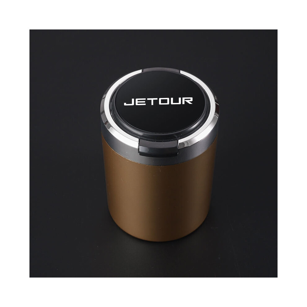 ( Lid) ( Lid) Ashtrays Portable Car Cigarette Ashtray With Lid With Logo Golden/Black 9319708037791