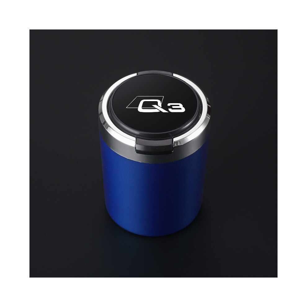 () () Ashtrays Portable Car Ashtray With Led Detachable Car Ashtray Audi Blue/Light 9319708037890