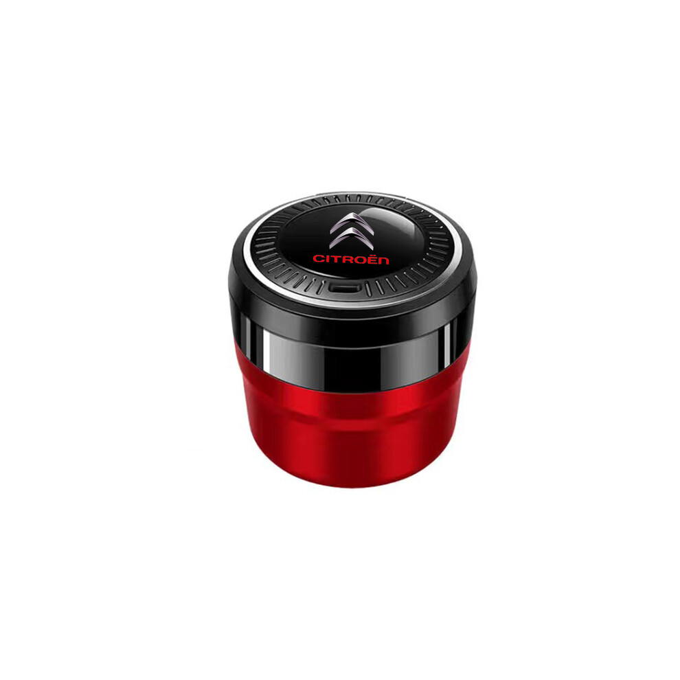 (Red) (Red) Ashtrays Car Cigarette Ashtray With Lid Portable Detachable Vehicle Red 9319708038149