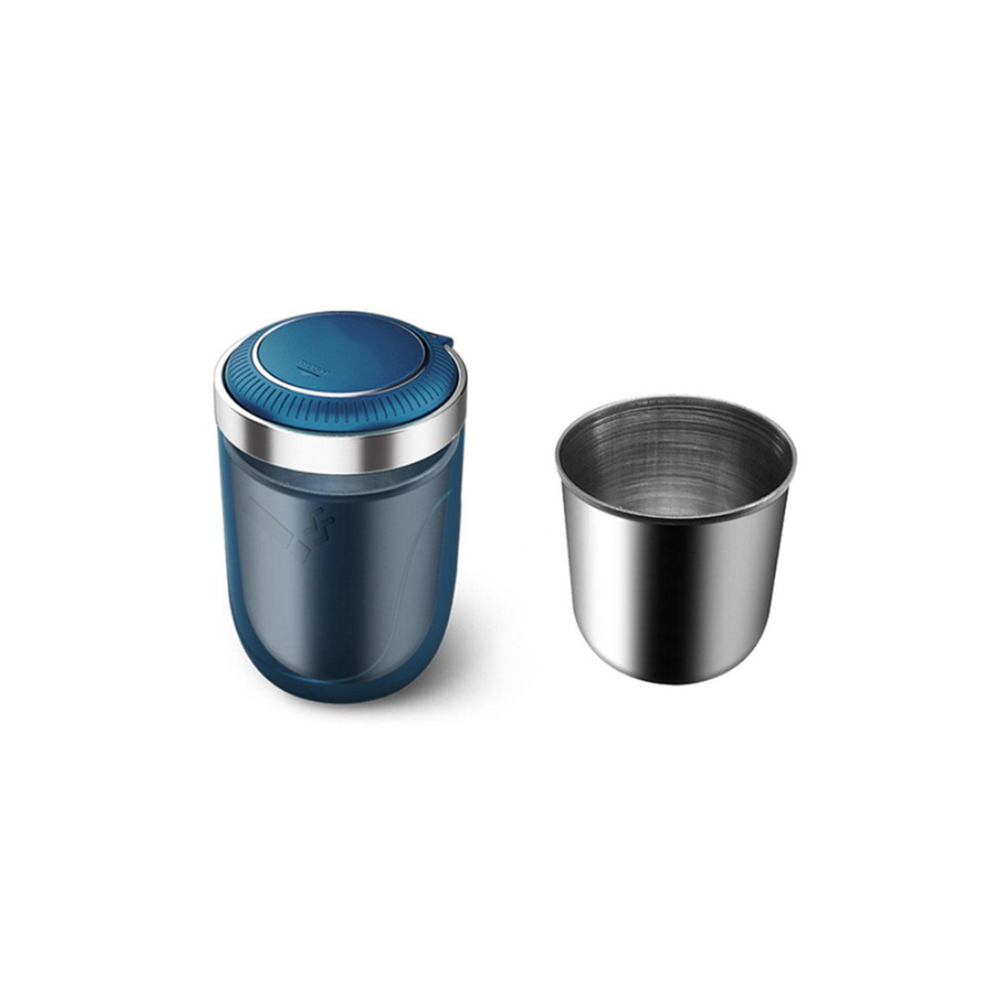 ()() Ashtrays Car Ashtray With Led Push Type Interior Creative Multifunctional Blue/Light 9319708038279