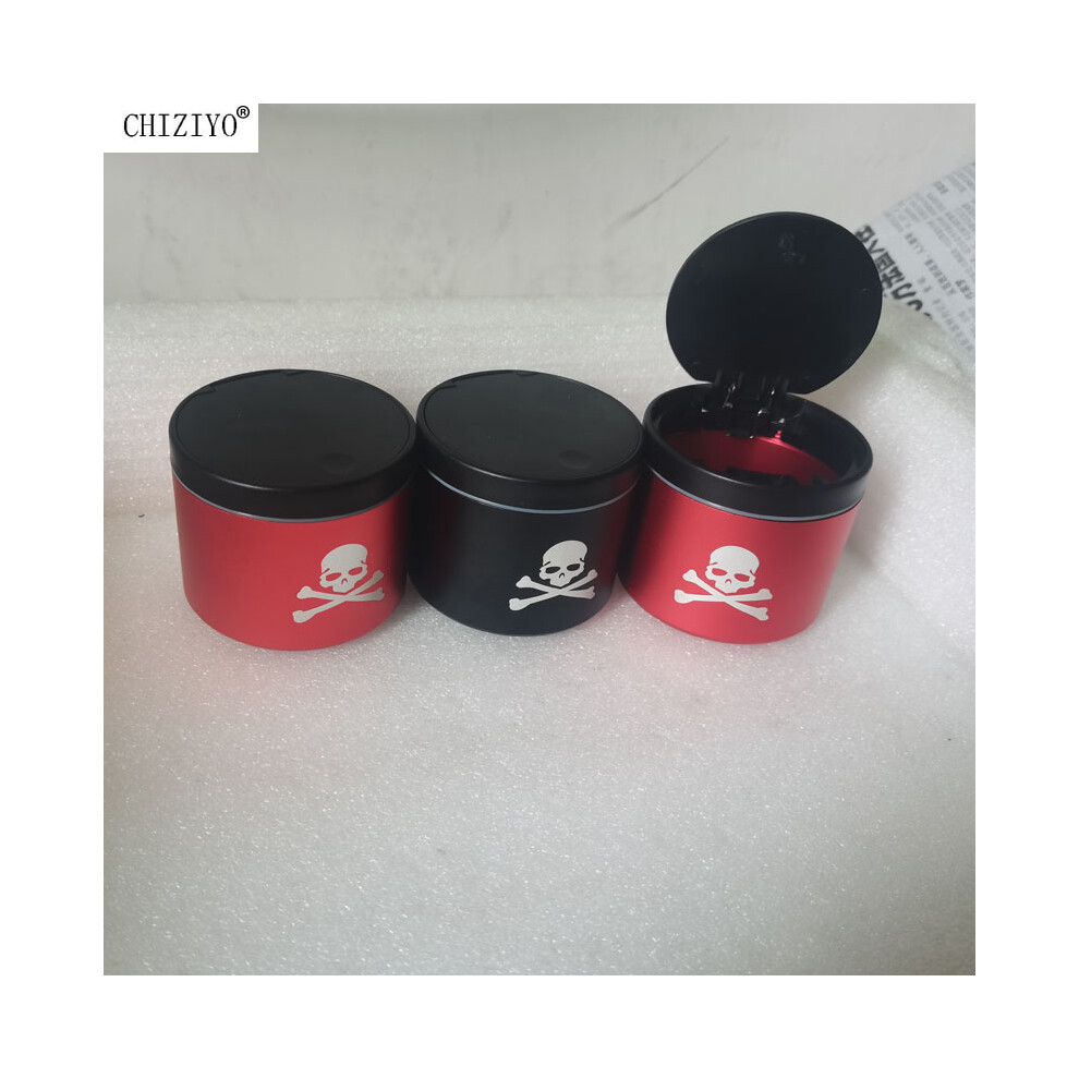 (Red)(Red) Ashtrays Car Ashtray Push Type Auto Vehicle Cigarette Ashtray Holder Red 9319708038316