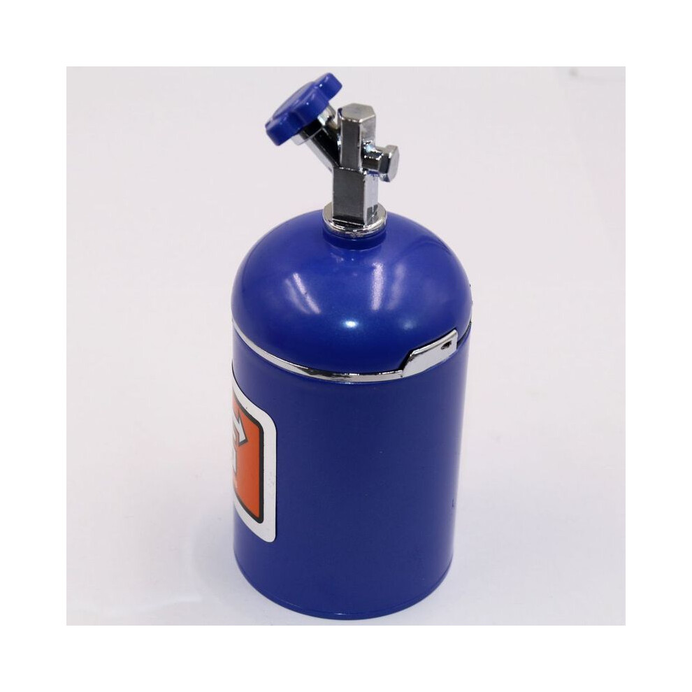 (Blue)(Blue) Ashtrays Nos Ashtray Car Metal Ashtray Flip Car Ashtray Trash Can Blue 9319708038422