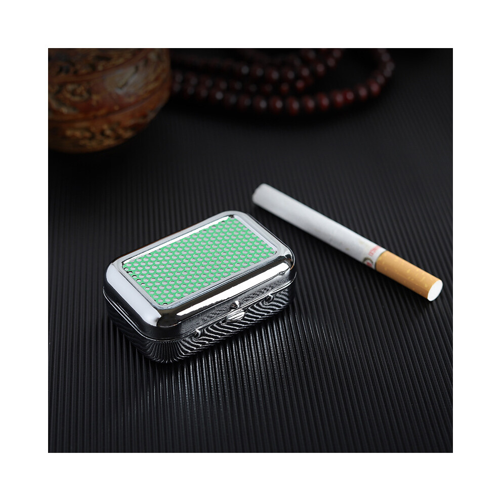 (Green) (Green) Ashtrays Car Accessories Ashtray With Lockable Lid Portable Metal Table Ashtray Green 9319708040173