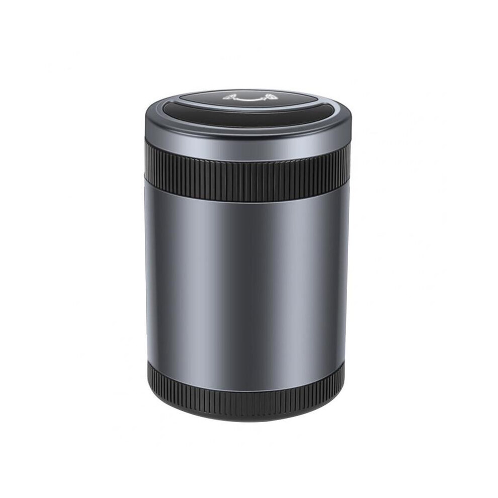 (Grey)(Grey) Ashtrays Car Ashtray Fully Automatic Intelligent Sensing Detachable Stainless Grey 9319708040845