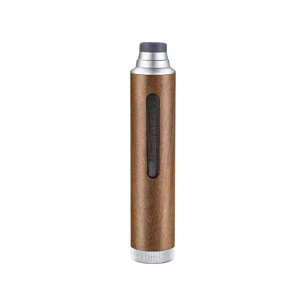 (Silver)(Silver) Ashtrays Portable Car Ashtray Wooden Fly Ash Guard Cigarette Smoking Nozzle Silver 9319708041101