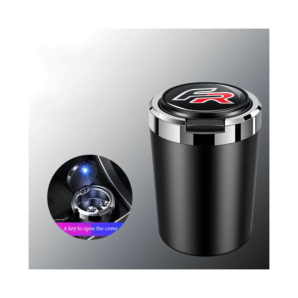 (Black)(Black) Ashtrays Fits Seat Fr Leon Mk3 Mk2 5F Lbiza Altea Alhambra Tarraco Single Key Open Black