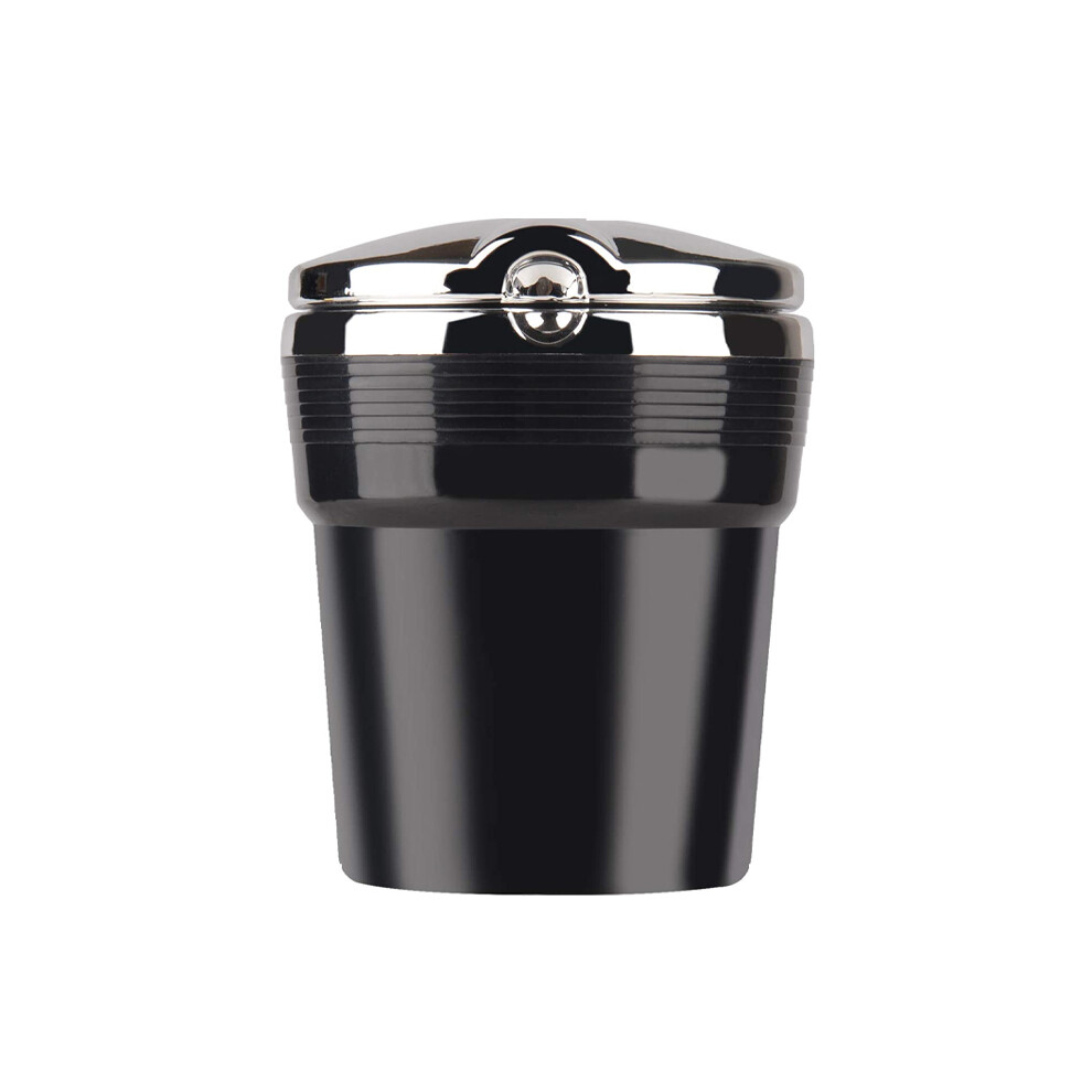 ()() Ashtrays Car Ashtray Car Trash Can With Led And Lid Creative Personality Black/Light 9319708042108