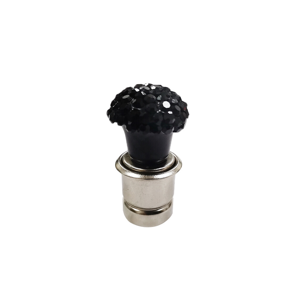 (Black)(Black) Ashtrays Car Rhinestone Ashtray For Cigarette Lighter Car Crystal Portable Cigarette Black 9319708040692