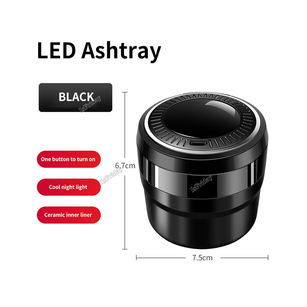 ( Short) ( Short) Ashtrays Car Ashtray Coin Storage Cigarette Ashtray Cup Black 9319708043341