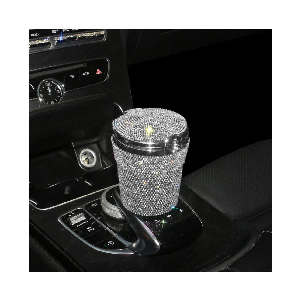 () () Ashtrays Car Ashtray Automatic Portable Bling Cigarette Lighter With Led Indicator White/Light 9319708043426