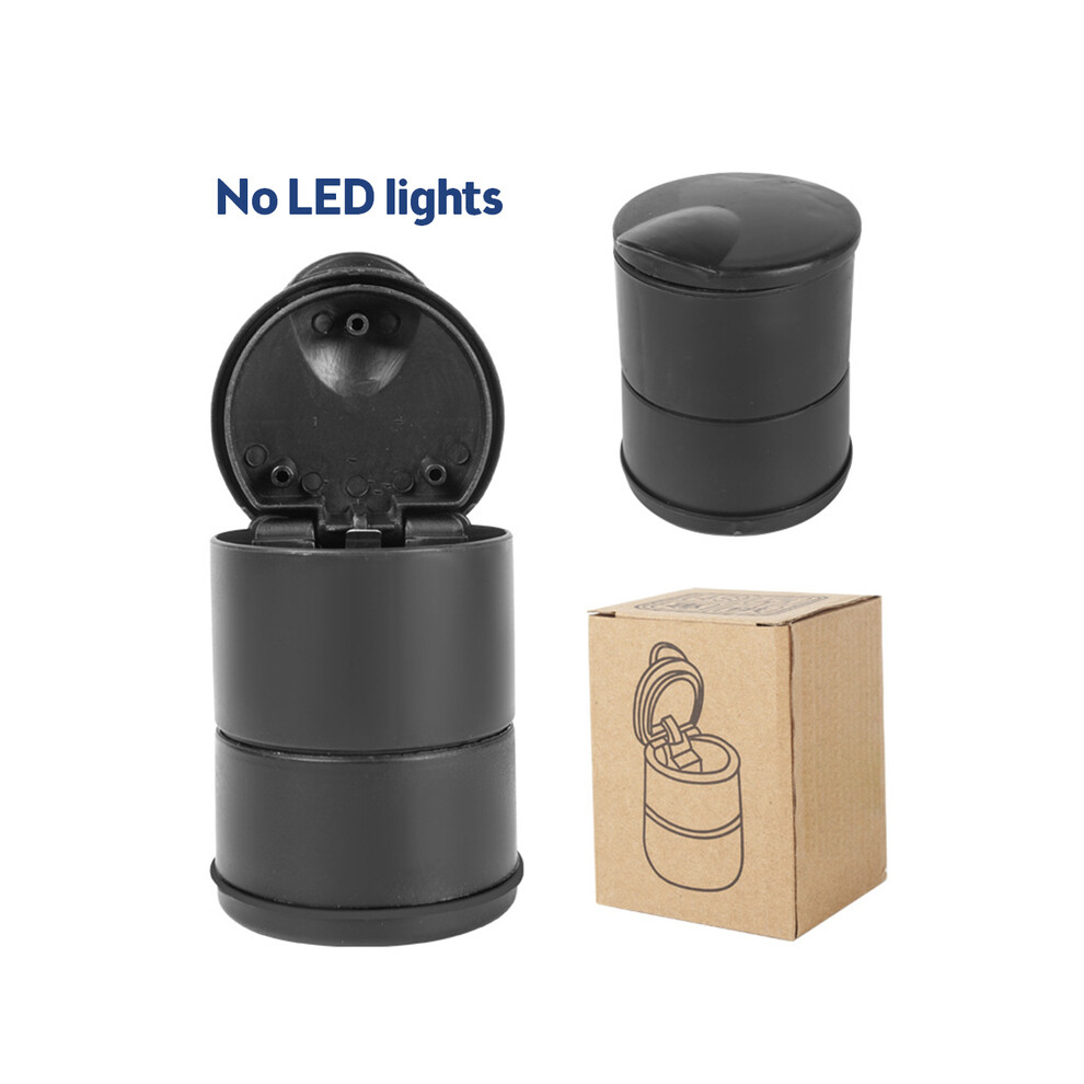(No Led )(No Led ) Ashtrays Car Ashtray With Led Cigarette Cigar Ashtray Container Light 9319708043624