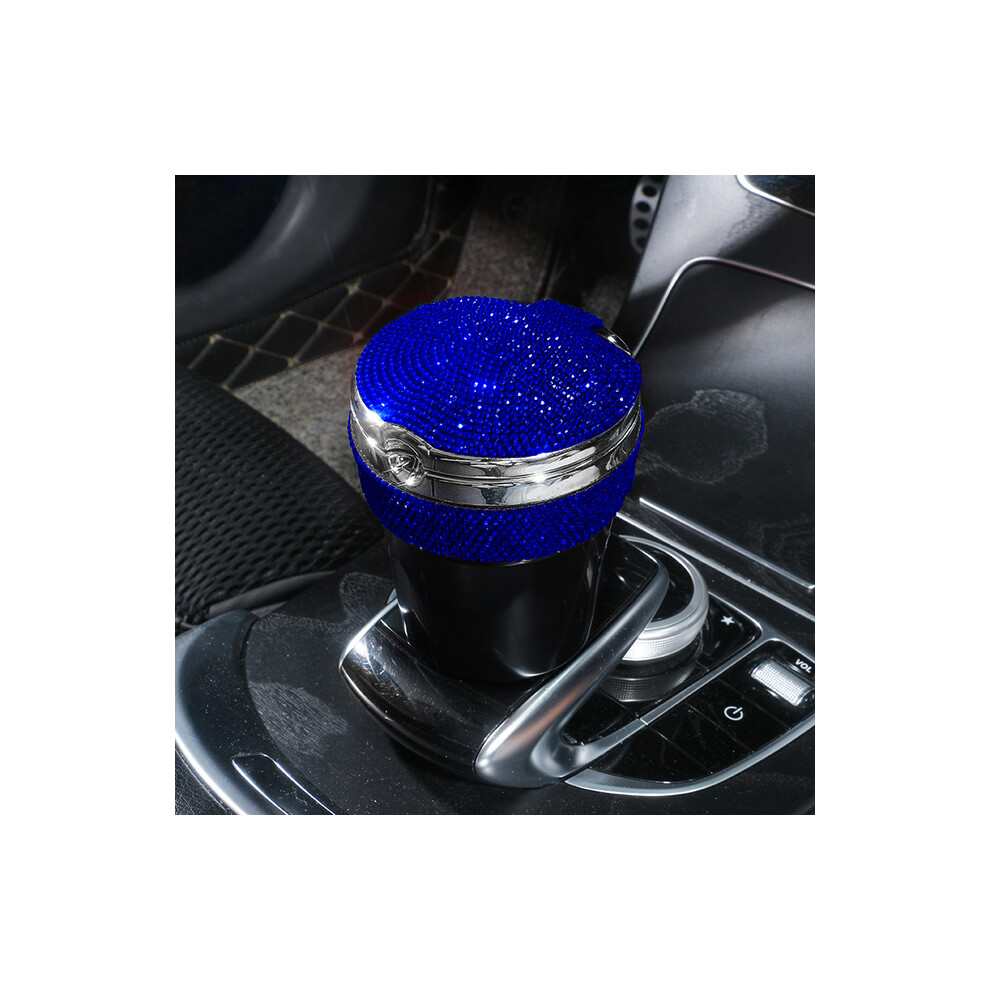 () () Ashtrays Car Ashtray With Led Diamond Cigar Cigarette Ashtray Ashtray Holder Blue/Light 9319708043648