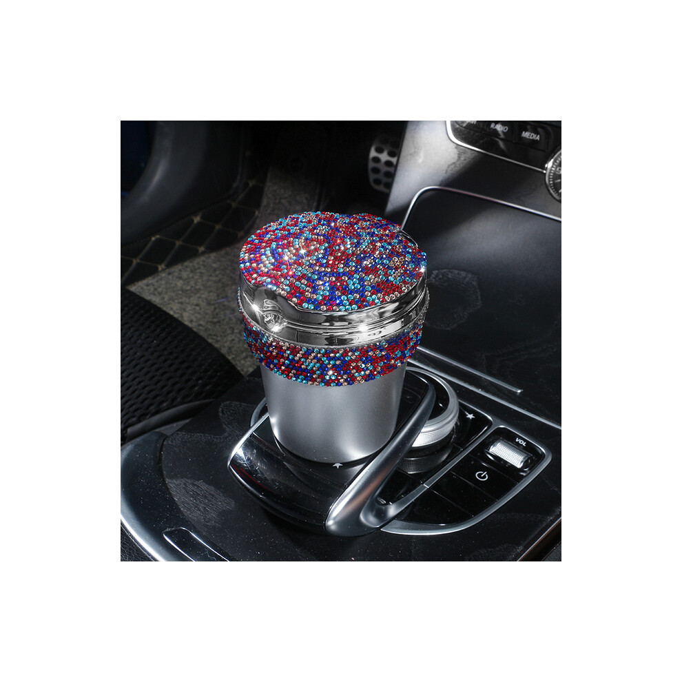 (Violet)() Ashtrays Car Ashtray With Led Diamond Cigar Cigarette Ashtray Ashtray Holder Purple/Light 9319708043679