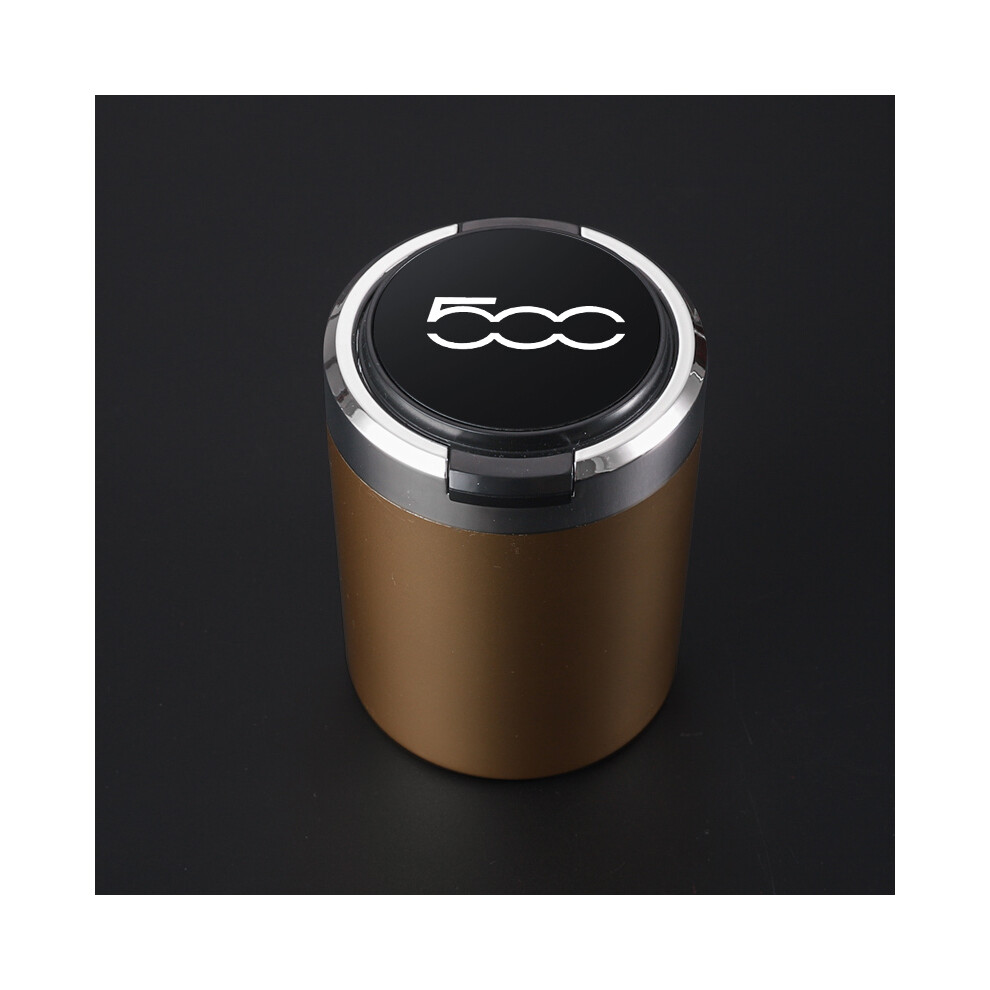 ( Lid) ( Lid) Ashtrays New Portable Car Cigarette Ashtray With Lid And Golden/Black 9319708043716