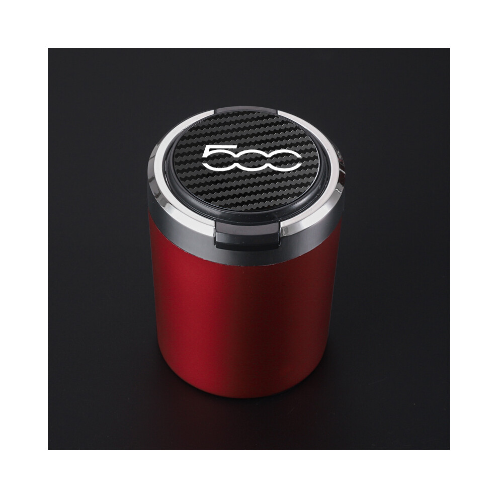 ( Carbon Fiber) ( Carbon Fiber) Ashtrays New Portable Car Cigarette Ashtray With Lid Red 9319708043723